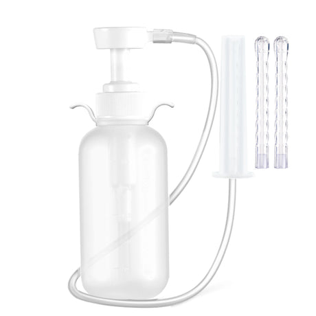 Enema Anal Vaginal Anal Cleaning Washer Douche Bottle Pump Pressure Kit 0.3L