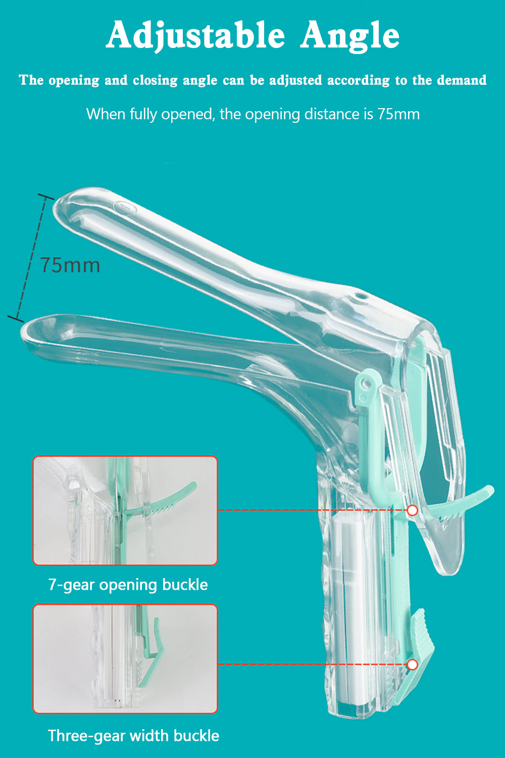 LED Female Privates Vaginal Speculum Illuminated Vaginal Expander With Light