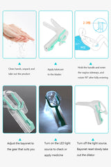 LED Female Privates Vaginal Speculum Illuminated Vaginal Expander With Light