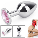 New Jeweled Sexy Stainless Steel Insert Anal Butt Plug