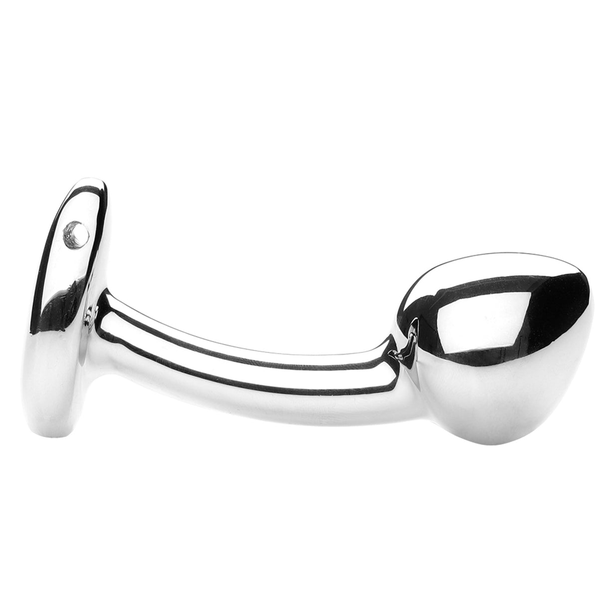 STAINLESS STEEL G-POINT CURVED PROSTATE MASSAGER WAND ANAL Plug VAGINA TOY M