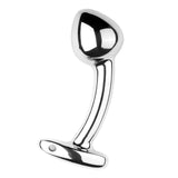 STAINLESS STEEL G-POINT CURVED PROSTATE MASSAGER WAND ANAL Plug VAGINA TOY M