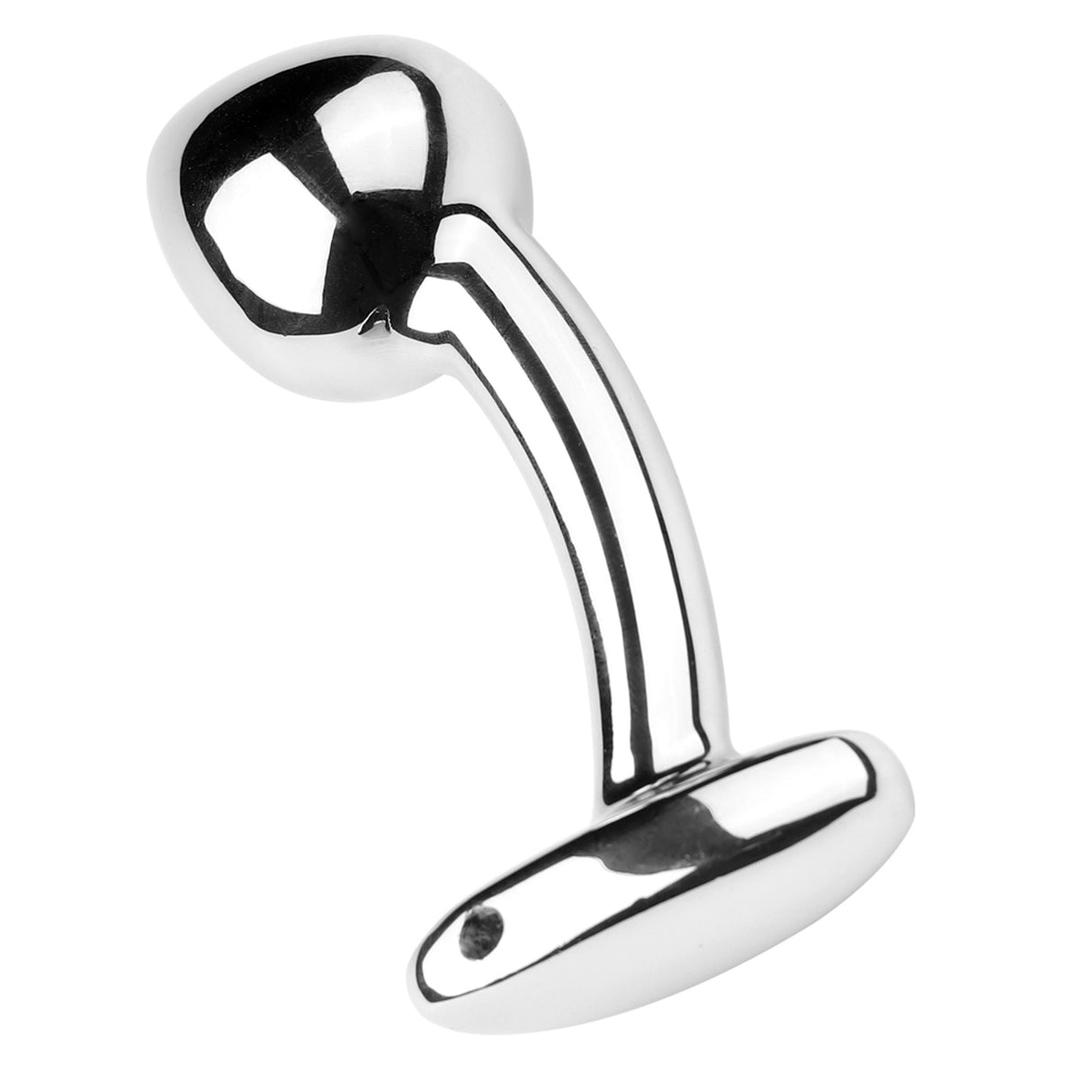 STAINLESS STEEL G-POINT CURVED PROSTATE MASSAGER WAND ANAL Plug VAGINA TOY M