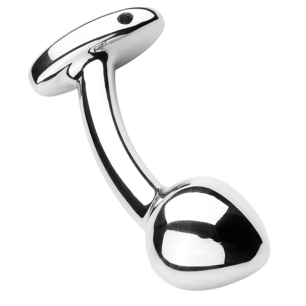 STAINLESS STEEL G-POINT CURVED PROSTATE MASSAGER WAND ANAL Plug VAGINA TOY M