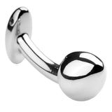 STAINLESS STEEL G-POINT CURVED PROSTATE MASSAGER WAND ANAL Plug VAGINA TOY M