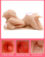Rear Insertion Masturbator Doll 3in1 Torso Anal/Vagina Sex Toy Sex Doll