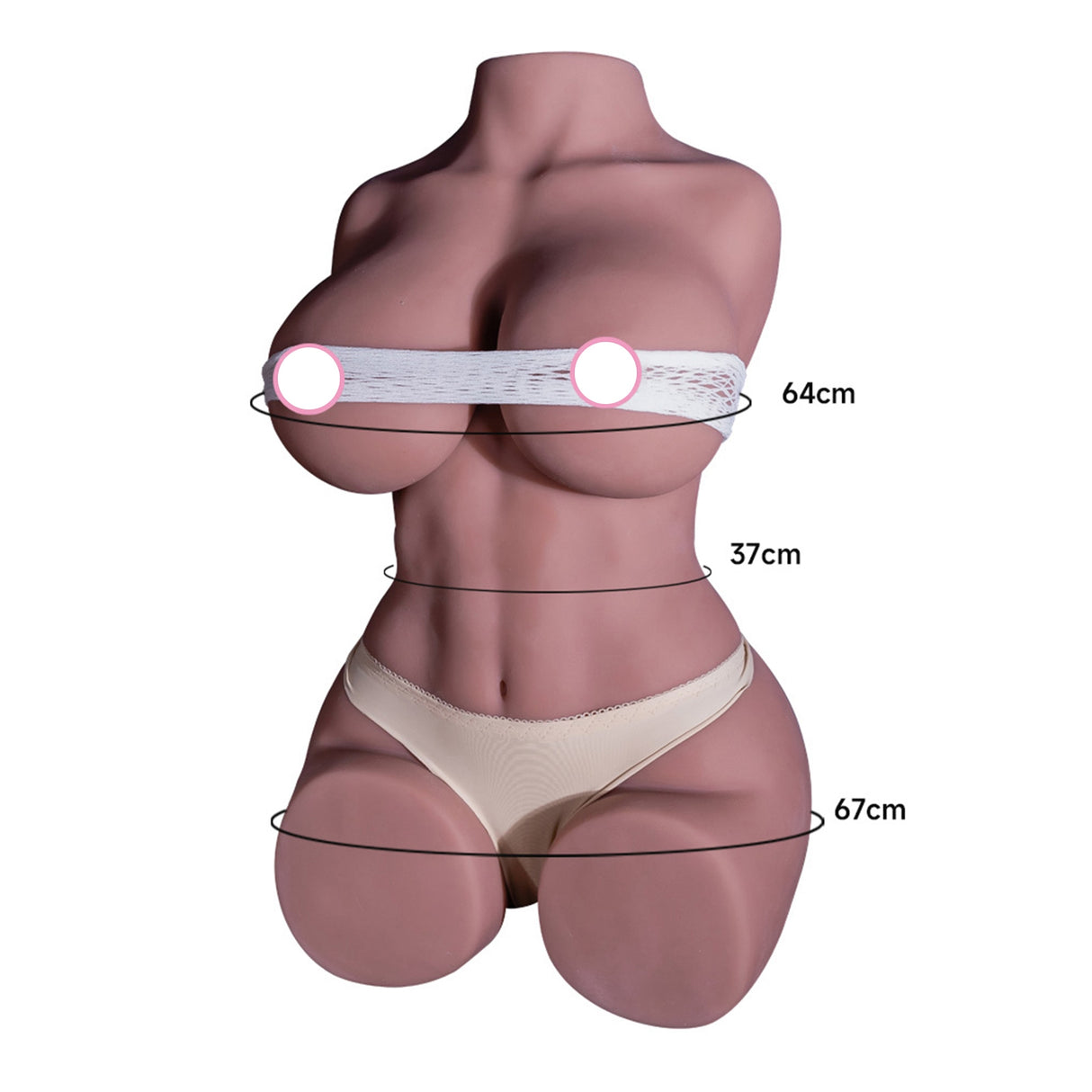 7KG Brown Premium Sex Torso Latina Sex Doll Masturbator Vaginal Sex Toy