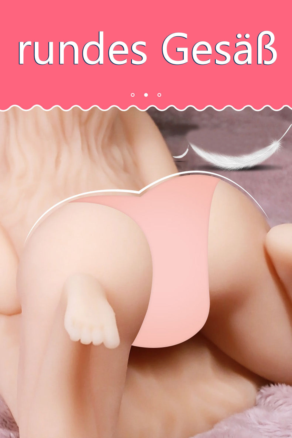 Rear Insertion Masturbator Doll 3in1 Torso Anal/Vagina Sex Toy Sex Doll